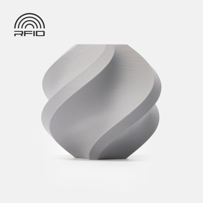Bambu PETG HF Filament - Gray 3D-printed color sample