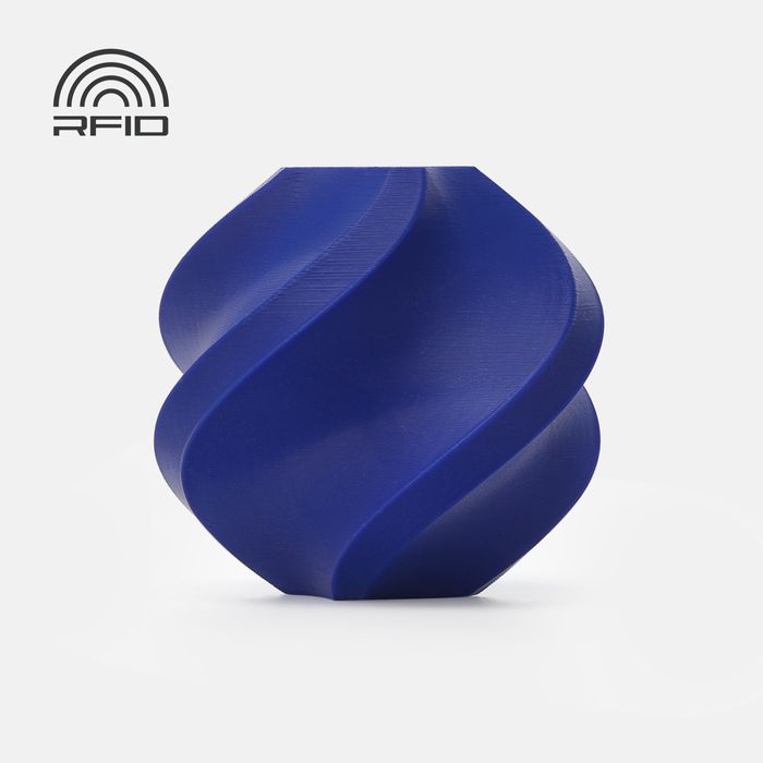Bambu PETG HF Filament - Blue 3D-printed color sample