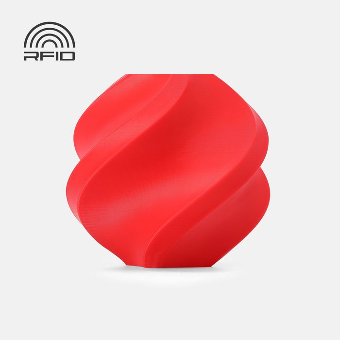 Bambu PETG HF Filament - Red 3D-printed color sample