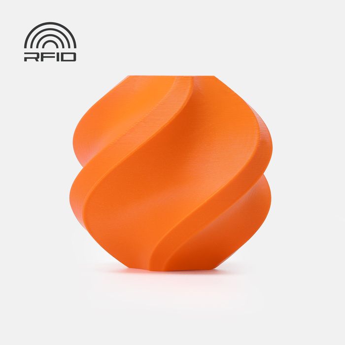 Bambu PETG HF Filament - Orange 3D-printed color sample