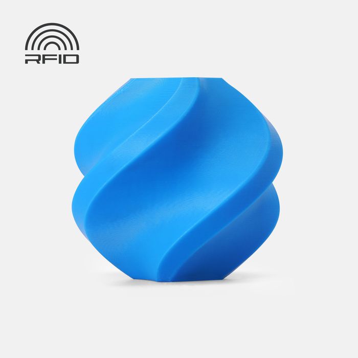 Bambu PETG HF Filament - Lake Blue 3D-printed color sample