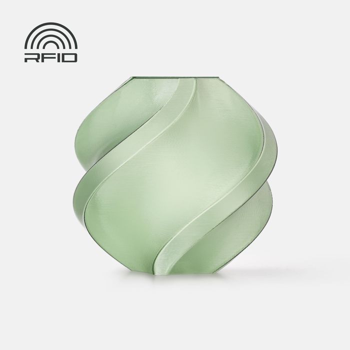 Bambu PETG Translucent Filament - Olive 3D-printed color sample
