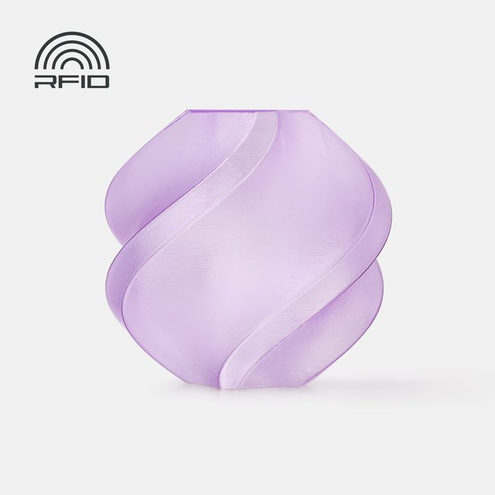Bambu PETG Translucent Filament - Purple 3D-printed color sample