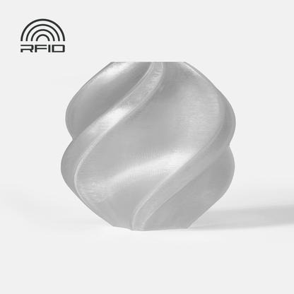 Bambu PETG Translucent Filament - Clear 3D-printed color sample