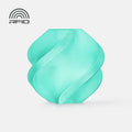 Bambu Lab PETG Translucent Filament spool in teal color, showing the clear, glossy filament for 3D printing.