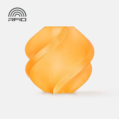 Bambu PETG Translucent Filament - Orange 3D-printed color sample