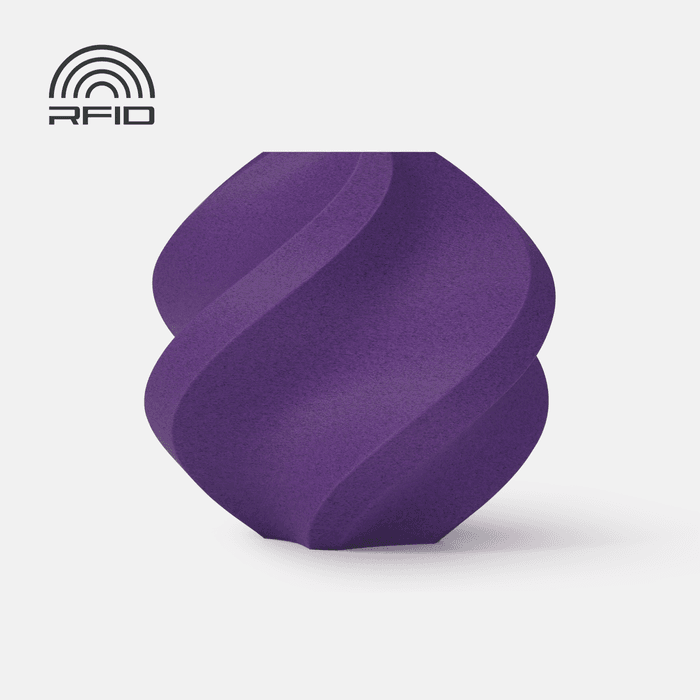 Bambu Lab PLA-CF - Iris Purple 3D-printed color sample