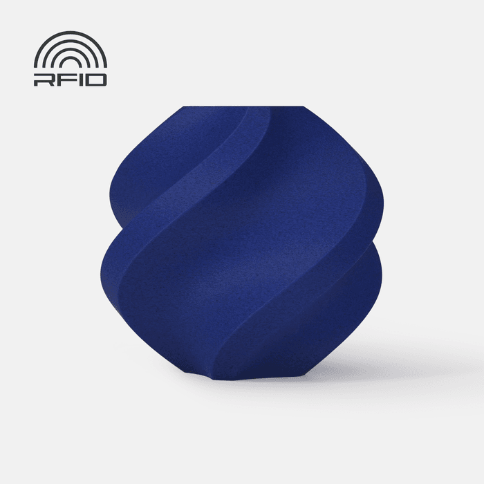 Bambu Lab PLA-CF - Royal Blue 3D-printed color sample