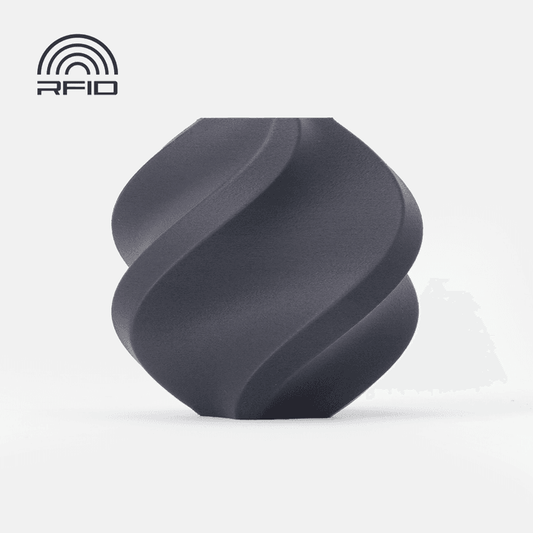 Bambu Lab PLA-CF - Lava Gray 3D-printed color sample