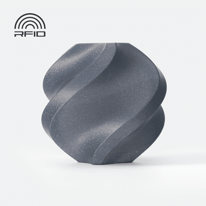 Bambu PLA Sparkle - Slate Gray 3D-printed color sample