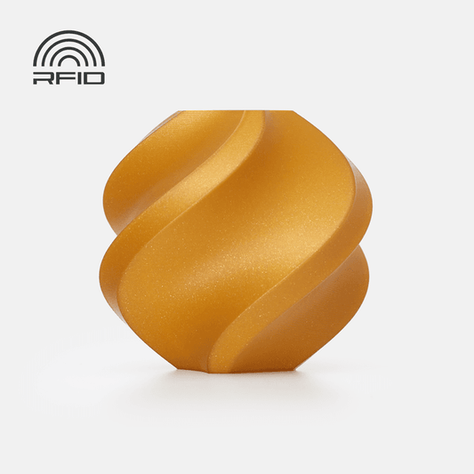 Bambu PLA Sparkle - Classic Gold 3D-printed color sample