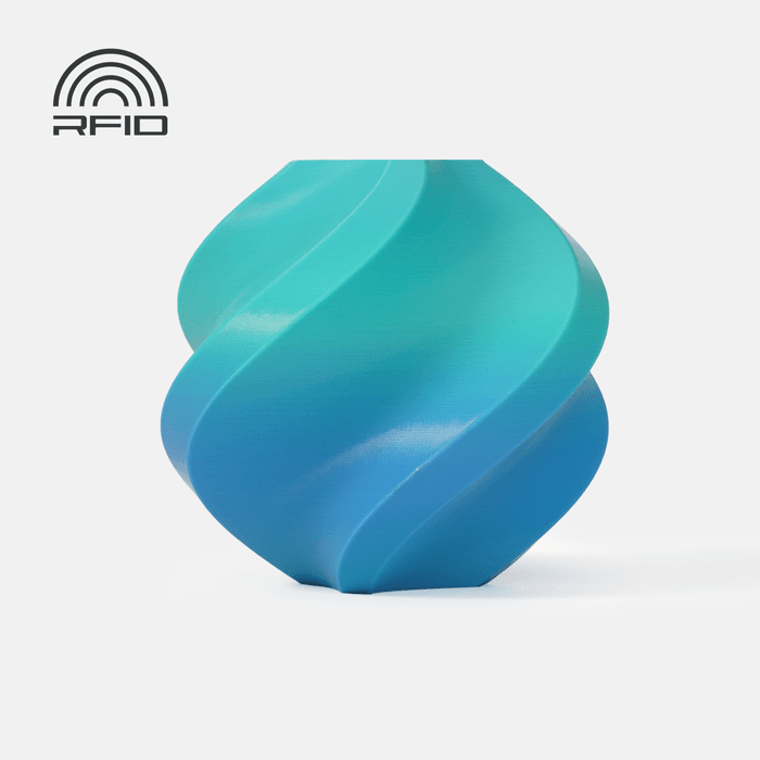 Bambu PLA Basic Gradient - Ocean to Meadow 3D-printed color sample