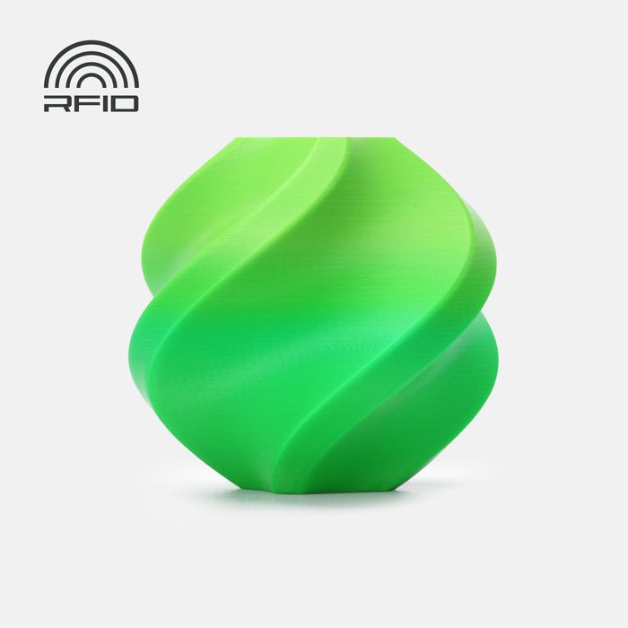 Bambu PLA Basic Gradient - Mint Lime 3D-printed color sample