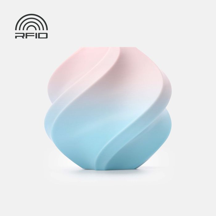 Bambu PLA Basic Gradient - Cotton Candy Cloud 3D-printed color sample