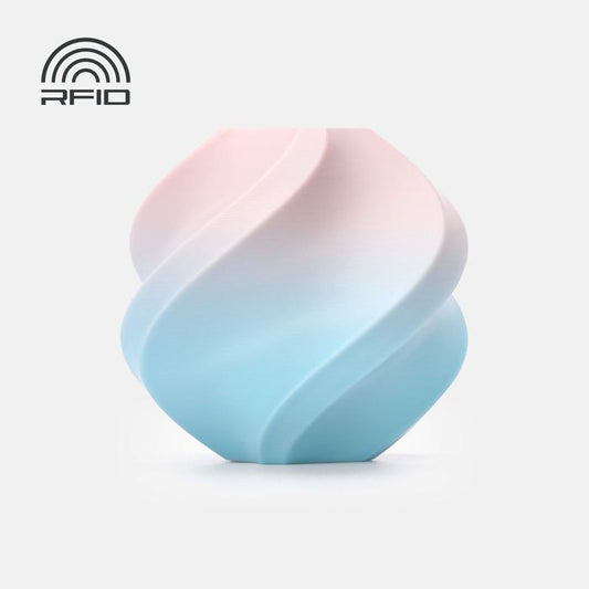 Bambu PLA Basic Gradient - Cotton Candy Cloud 3D-printed color sample