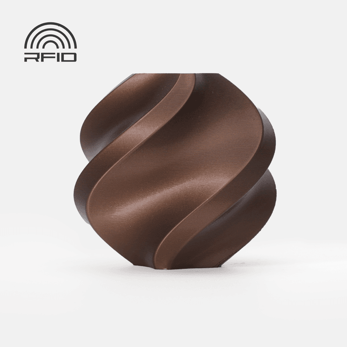 Bambu PLA Metal - Copper Brown 3D-printed color sample