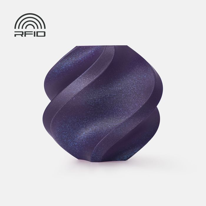Bambu Lab PLA Galaxy Filament - Purple 3D-printed color sample