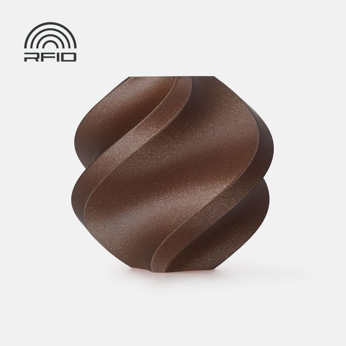 Bambu Lab PLA Galaxy Filament - Brown 3D-printed color sample