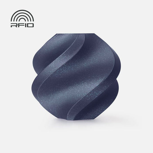 Bambu Lab PLA Galaxy Filament - Blue 3D-printed color sample