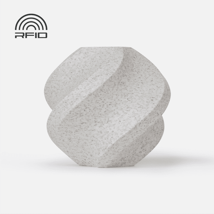 Bambu PLA Marble - White Marble 3D-printed color sample