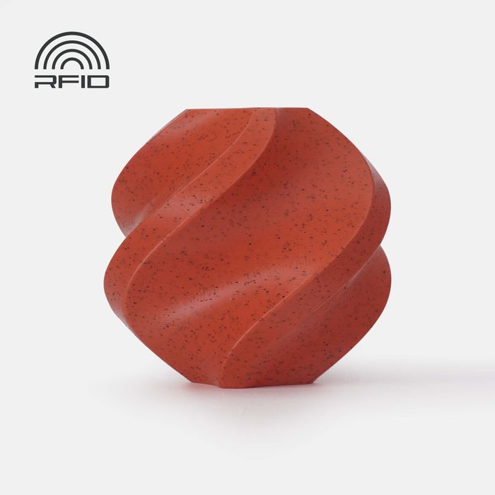 Bambu PLA Marble - Red Granite 3D-printed color sample