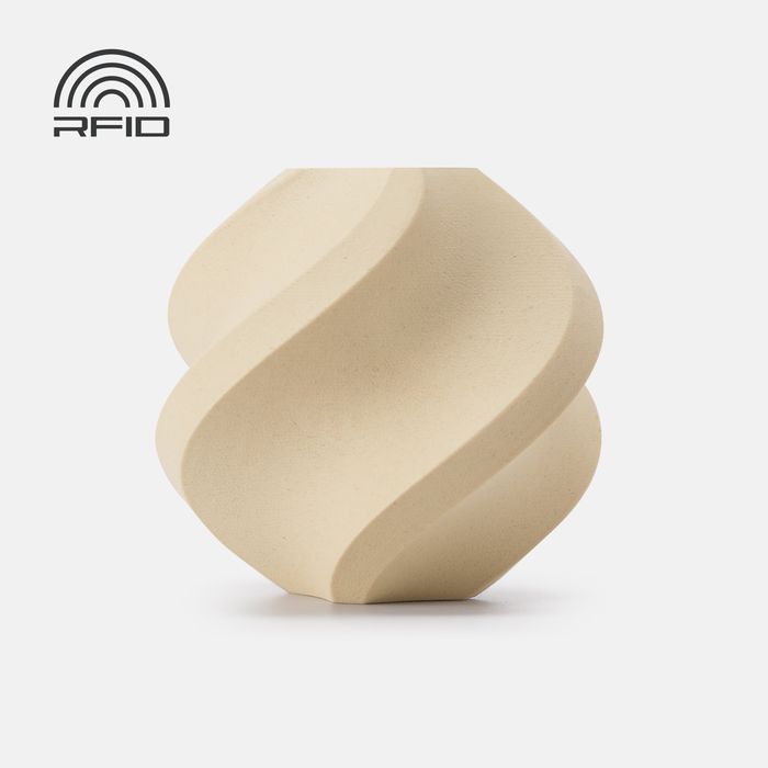 Bambu PLA Wood - White Oak 3D-printed color sample