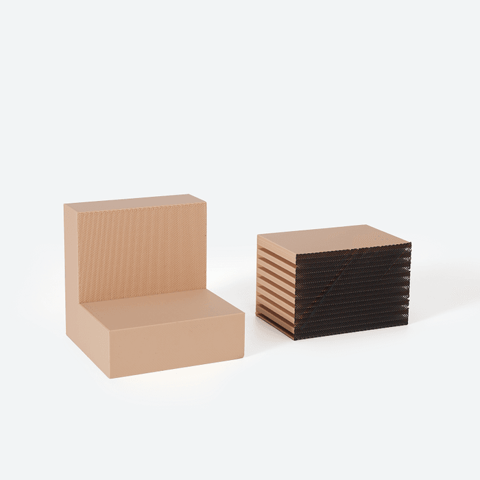 Bambu Support for PLA Black: printed test pieces showing support removal
