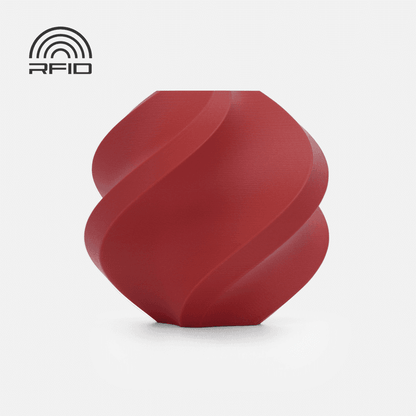 Bambu Lab PLA Matte Filament - Dark Red 3D-printed color sample