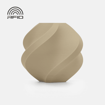 Bambu Lab PLA Matte Filament - Desert Tan 3D-printed color sample