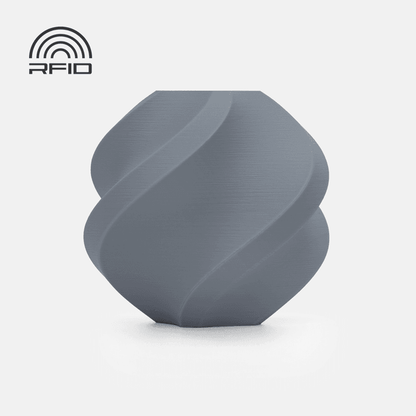 Bambu Lab PLA Matte Filament - Ash Gray 3D-printed color sample
