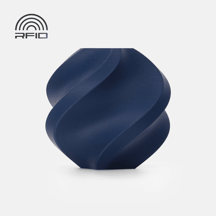 Bambu Lab PLA Matte Filament - Dark Blue 3D-printed color sample