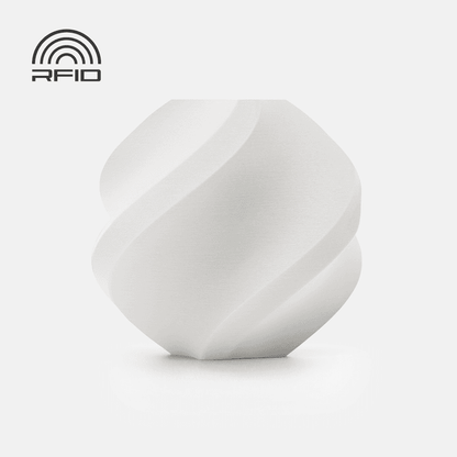 Bambu Lab PLA Matte Filament - Ivory White 3D-printed color sample