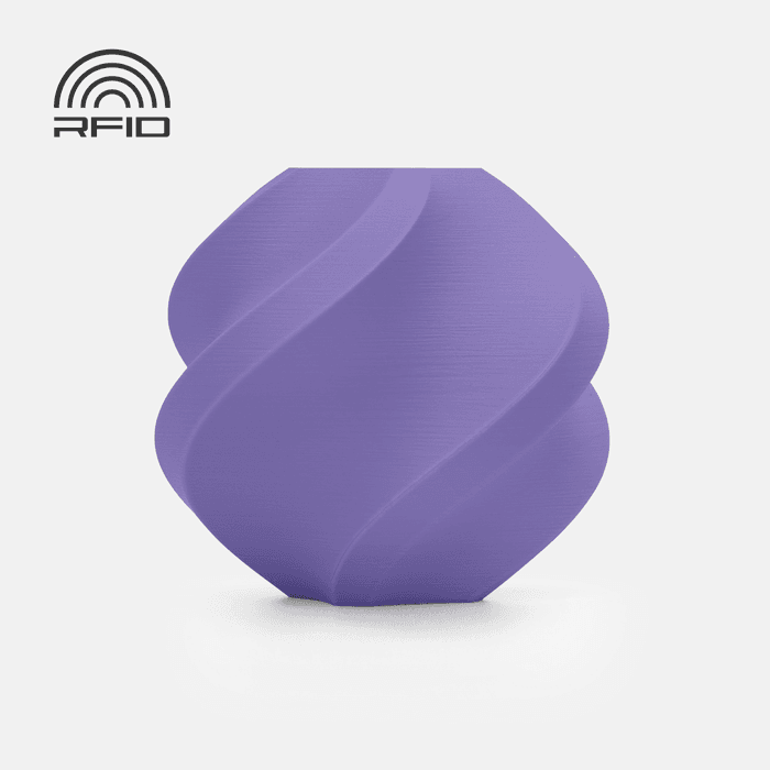 Bambu Lab PLA Matte Filament - Lilac Purple 3D-printed color sample