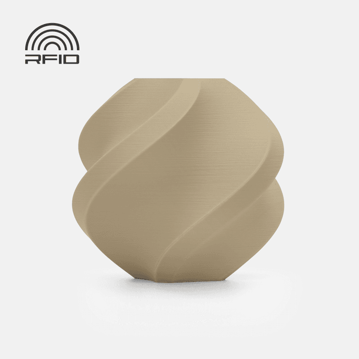 Bambu Lab PLA Matte Filament - Desert Tan 3D-printed color sample