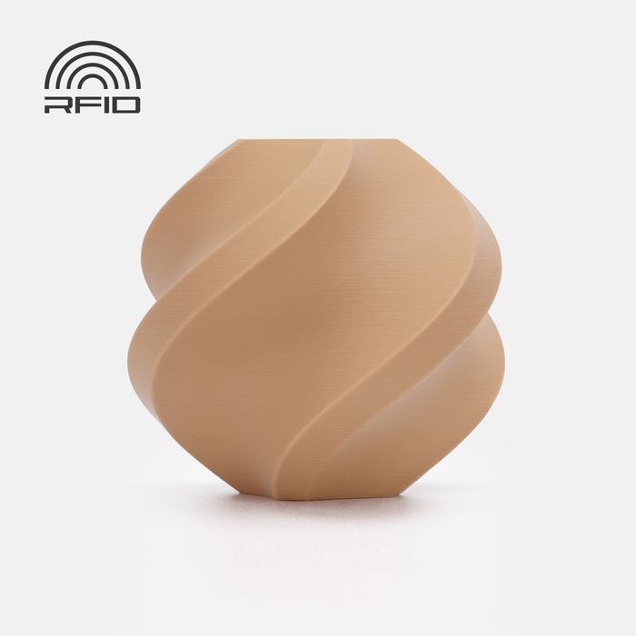 Bambu Lab PLA Matte Filament - Caramel 3D-printed color sample
