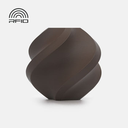 Bambu Lab PLA Matte Filament - Dark Chocolate 3D-printed color sample