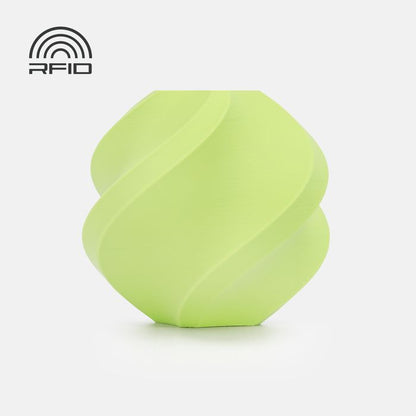 Bambu Lab PLA Matte Filament - Apple Green 3D-printed color sample