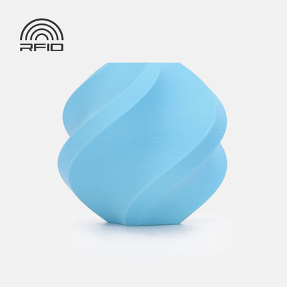 Bambu Lab PLA Matte Filament - Sky Blue 3D-printed color sample