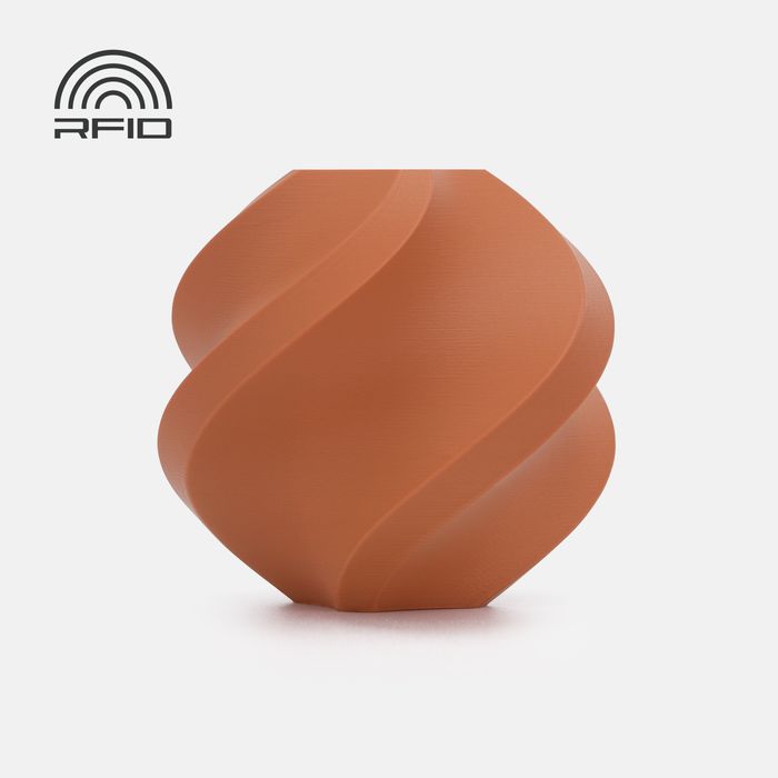 Bambu Lab PLA Matte Filament - Terracotta 3D-printed color sample