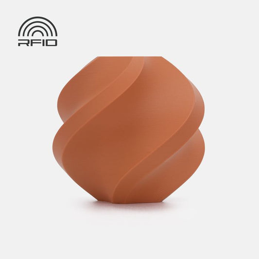Bambu Lab PLA Matte Filament - Terracotta 3D-printed color sample