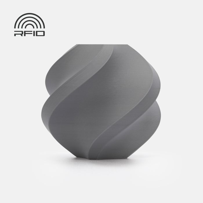 Bambu Lab PLA Matte Filament - Nardo Gray 3D-printed color sample