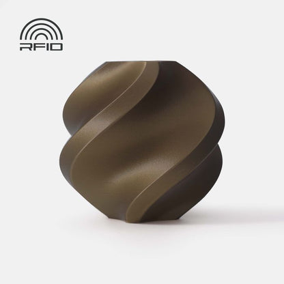 Bambu PLA Basic Filament - Bronze 3D-printed color sample