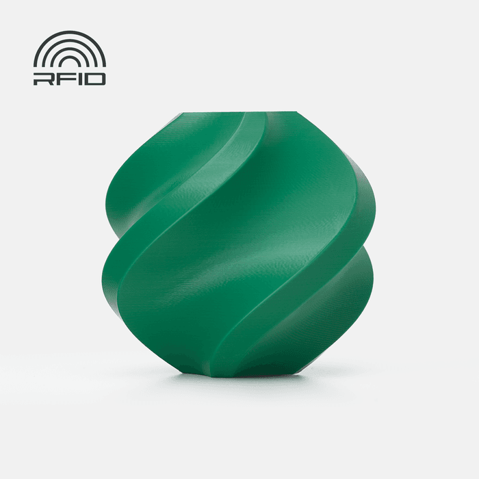 Bambu PLA Basic Filament - Mistletoe Green 3D-printed color sample