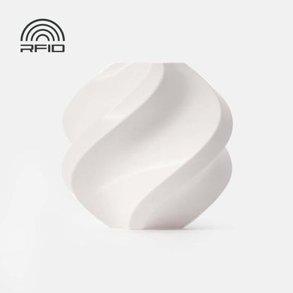 Bambu PLA Basic Filament - Jade White 3D-printed color sample