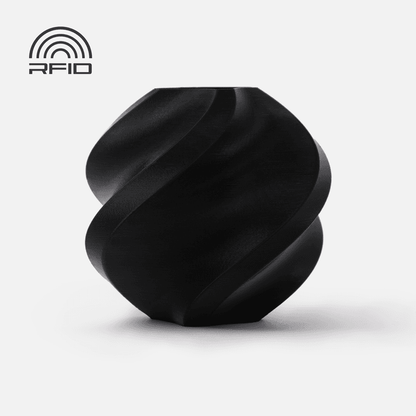 Bambu PLA Basic Filament - Black 3D-printed color sample