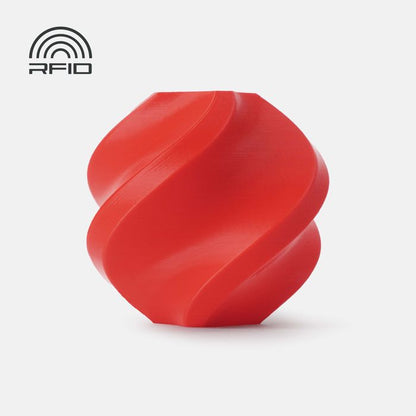 Bambu PLA Basic Filament - Red 3D-printed color sample