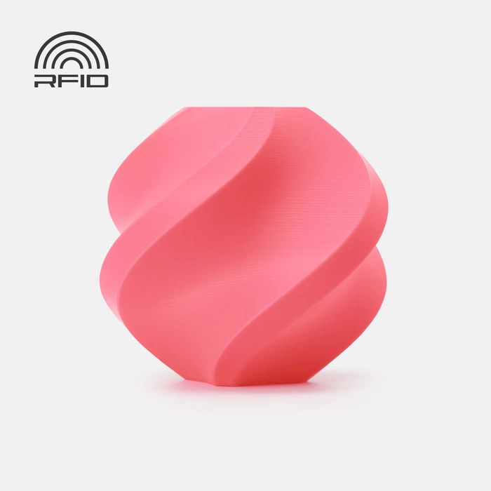 Bambu PLA Basic Filament - Pink 3D-printed color sample