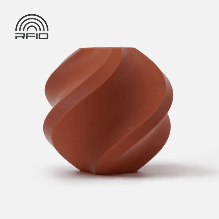 Bambu PLA Basic Filament - Brown 3D-printed color sample