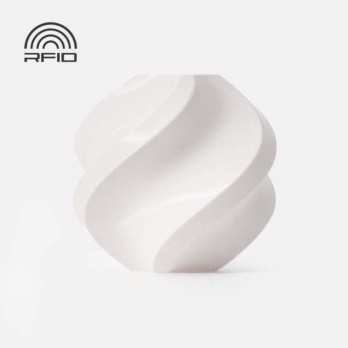 Bambu PLA Basic Filament - Jade White 3D-printed color sample