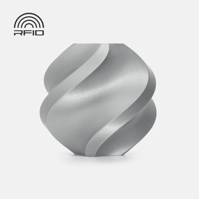 Bambu PLA Basic Filament - Silver 3D-printed color sample